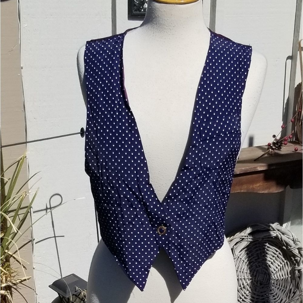 Vintage Polka Dot Vest
